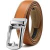 imageCHAOREN 32mm Ratchet Belt Buckle Only for 1 14 Slide Belt Strap  Automatic Click Buckle AdjustableSilver