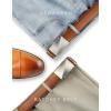 imageCHAOREN 40mm Ratchet Belt Buckle Only for 1 38 Slide Belt Strap Automatic Click Buckle AdjustableBrushed Titanium