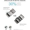 imageCHAOREN 40mm Ratchet Belt Buckle Only for 1 38 Slide Belt Strap Automatic Click Buckle AdjustableCarbonarius