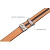 imageCHAOREN 40mm Ratchet Belt Buckle Only for 1 38 Slide Belt Strap Automatic Click Buckle AdjustableGold