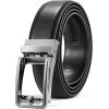 imageCHAOREN 40mm Ratchet Belt Buckle for 1 38 Slide Belt Strap Click Buckle Adjustable Skeleton ShapeSilver