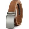 imageCHAOREN Ratchet Belt Replacement Strap 1 38 Leather Belt Strap for 40MM Slide Click BuckleFull Grain Tan