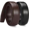 imageCHAOREN Ratchet Belt Replacement Strap 1 38 Leather Belt Strap for 40MM Slide Click BuckleBlack  Dark Brown