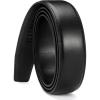 imageCHAOREN Ratchet Belt Replacement Strap 1 38 Leather Belt Strap for 40MM Slide Click BuckleGun Black