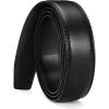 imageCHAOREN Ratchet Belt Replacement Strap 1 38 Leather Belt Strap for 40MM Slide Click BuckleLitchi Black