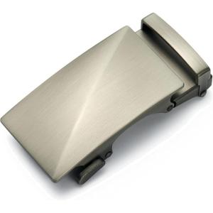 imageCHAOREN 40mm Ratchet Belt Buckle Only for 1 38 Slide Belt Strap Automatic Click Buckle AdjustableBrushed Titanium