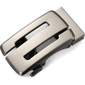 imageCHAOREN 40mm Ratchet Belt Buckle Only for 1 38 Slide Belt Strap Automatic Click Buckle AdjustableGun S
