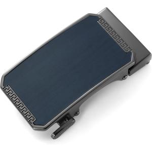 imageCHAOREN 40mm Ratchet Belt Buckle Only for 1 38 Slide Belt Strap Automatic Click Buckle AdjustableMirror Blue