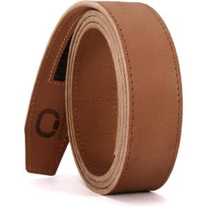 imageCHAOREN Ratchet Belt Replacement Strap 1 38 Leather Belt Strap for 40MM Slide Click BuckleFull Grain Tan