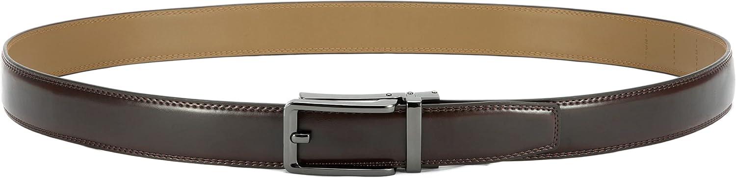 imageCHAOREN Click Belts for Men  Mens Ratchet Belt 1 38quot for Dress Pants  Perfect Companion to Mens OxfordsBurgundy
