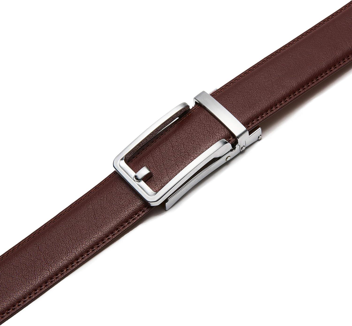 imageCHAOREN Click Belts for Men  Mens Ratchet Belt 1 38quot for Dress Pants  Perfect Companion to Mens OxfordsDark Brown