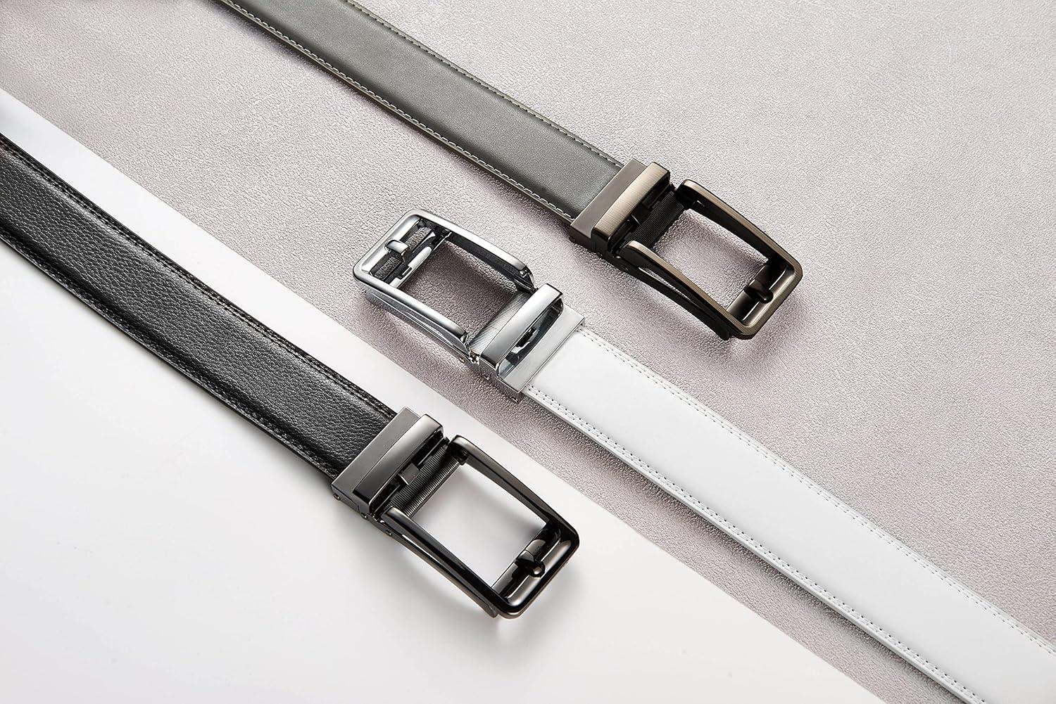 imageCHAOREN Click Belts for Men  Mens Ratchet Belt 1 38quot for Dress Pants  Perfect Companion to Mens OxfordsGrey
