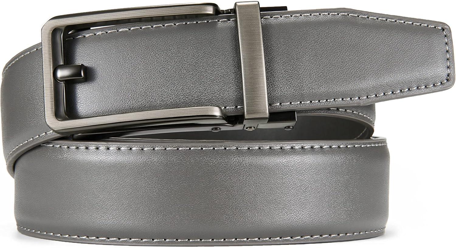 imageCHAOREN Click Belts for Men  Mens Ratchet Belt 1 38quot for Dress Pants  Perfect Companion to Mens OxfordsGrey