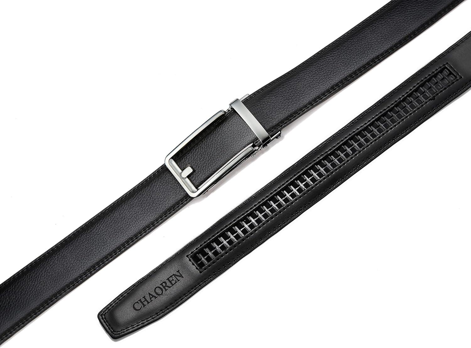 imageCHAOREN Click Belts for Men  Mens Ratchet Belt 1 38quot for Dress Pants  Perfect Companion to Mens OxfordsSilver