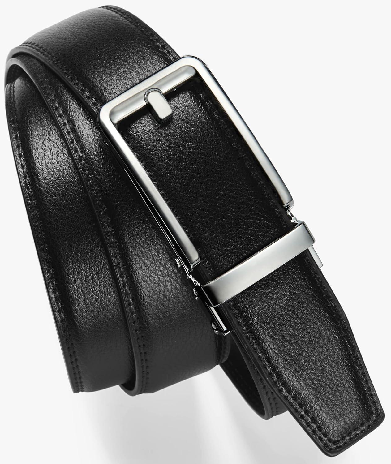 imageCHAOREN Click Belts for Men  Mens Ratchet Belt 1 38quot for Dress Pants  Perfect Companion to Mens OxfordsSilver