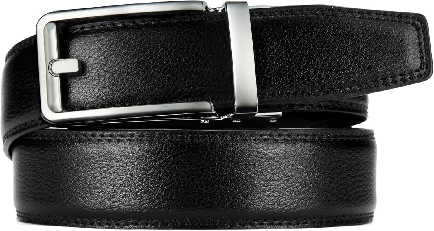 imageCHAOREN Click Belts for Men  Mens Ratchet Belt 1 38quot for Dress Pants  Perfect Companion to Mens OxfordsSilver