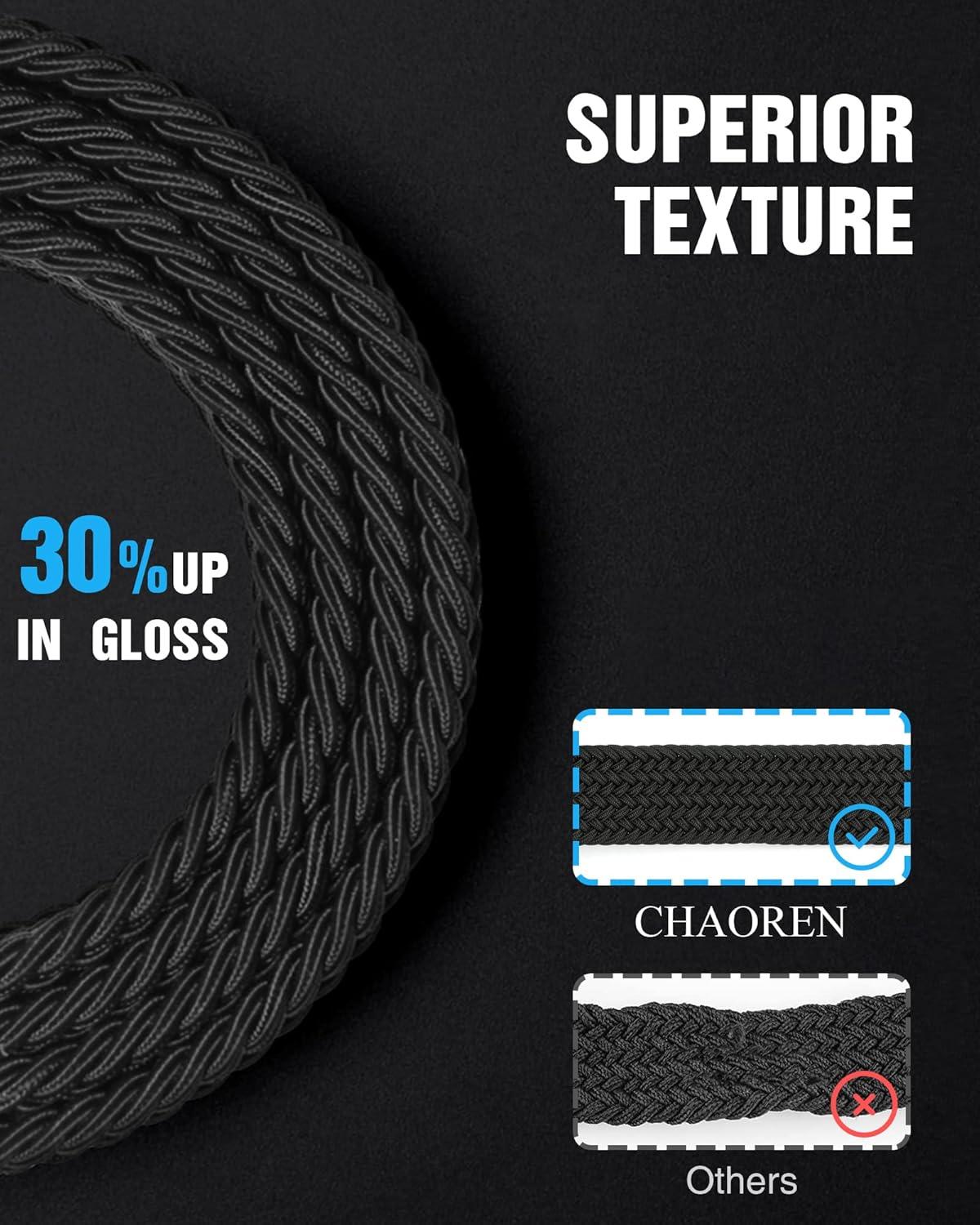 imageCHAOREN Mens Belt  Braided Stretch Golf Belt for Men 1 38quot Gift for Golf Pants Casual Shorts JeansGun  Blue