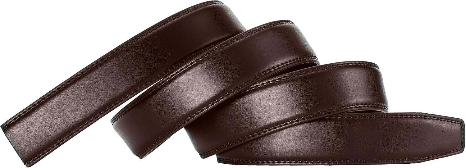 imageCHAOREN Ratchet Belt Strap Only 1 18 Replacement Leather Belt 125quot without Buckle