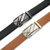 imageCHAOREN Leather Ratchet Belt Men 2 Pack  Customizable Fit Effortless Style 35mmLaser BlackLight Brown