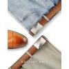imageCHAOREN Leather Ratchet Belt Men 2 Pack  Customizable Fit Effortless Style 35mmTanBlack