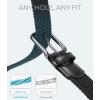 imageCHAOREN Mens Belt  Braided Stretch Golf Belt for Men 1 38quot Gift for Golf Pants Casual Shorts JeansSilver  Black