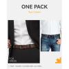 imageCHAOREN Mens Belt 1 Pack  Leather Reversible Belts for Men for Dress PantsBlackDark Brown