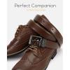 imageCHAOREN Mens Belt 1 Pack  Leather Reversible Belts for Men for Dress PantsBlackDark Brown
