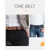 imageCHAOREN Mens Belt 1 Pack  Leather Reversible Belts for Men for Dress PantsBlackTan