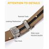 imageCHAOREN Mens Dress Belt Leather 2 Pack  Mens Ratchet Belt for Dress Shirt and Pants Every Occasion 32mmCharcoal Depiction Black  Dark Brown
