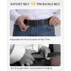 imageCHAOREN Mens Dress Belt Leather 2 Pack  Mens Ratchet Belt for Dress Shirt and Pants Every Occasion 32mmCharcoal Depiction Black  Tan