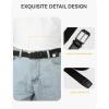 imageCHAOREN Mens Stretch Belt  1 38quot Elastic Braided Golf Belt for Men  Stretchy Web Fit Summer Casual JeansGun Metal  Grey