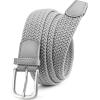 imageCHAOREN Mens Belt  Braided Stretch Golf Belt for Men 1 38quot Gift for Golf Pants Casual Shorts JeansLight Grey