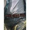 imageCHAOREN Full Grain Leather Belt for Men Work Belts for Men Heavy Duty Daily Wear for Jeans PantsChestnut Brown