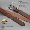 imageCHAOREN Full Grain Leather Belt for Men Work Belts for Men Heavy Duty Daily Wear for Jeans PantsCoffee Brown