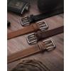 imageCHAOREN Full Grain Leather Belt for Men Work Belts for Men Heavy Duty Daily Wear for Jeans PantsDark Brown