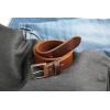imageCHAOREN Full Grain Leather Belts for Men  Brown Belt for Jeans  Timeless Elegance for Casual Dress