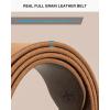 imageCHAOREN Full Grain Leather Belts for Men  Brown Belt for Jeans  Timeless Elegance for Casual Dress
