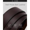 imageCHAOREN Leather Ratchet Belt for men 1 38quot for Dress Pants  Micro Adjustable Belt Fit EverywhereDark Brown1