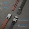 imageCHAOREN Mens Belt  Mens Ratchet Belt Leather 1 38quot for Dress Pant  Micro Adjustable Belt Fit EverywhereBlack Charcoal