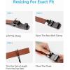 imageCHAOREN Mens Belt  Mens Ratchet Belt Leather 1 38quot for Dress Pant  Micro Adjustable Belt Fit EverywhereSandy