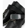 imageCHAOREN Mens Belt Leather Ratchet Belt  Customizable Fit Effortless Style 35mmBlack Silver