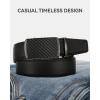 imageCHAOREN Mens Belt Leather Ratchet Belt  Customizable Fit Effortless Style 35mmCarbon Fiber  Black Classic