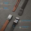 imageCHAOREN Mens Belt Leather Ratchet Belt  Customizable Fit Effortless Style 35mmCarbon Fiber  Full Grain Black