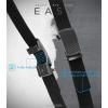 imageCHAOREN Mens Belt Stretchable  Elastic Golf Nylon Web Adjustable Belt  for Casual Wear2pcsmatted Gun  Black  Navy