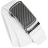 imageCHAOREN Mens Belt Stretchable  Elastic Golf Nylon Web Adjustable Belt  for Casual WearFcarbon Fiber ImperialWhite