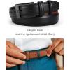 imageCHAOREN Mens Belts Leather 1 18quot for Gift Men  Perfect Companion to Mens Dress ShoesWhite