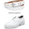 imageCHAOREN Mens Belts Leather 1 18quot for Gift Men  Perfect Companion to Mens Dress ShoesWhite