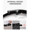 imageCHAOREN Nylon Ratchet Belts for Men  Adjustable Web Belt  Automatic Slide Buckle for Casual Golf WorkKhaki