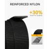 imageCHAOREN Nylon Ratchet Belts for Men  Casual Golf Web Belt Men  Automatic Adjustable Buckle Fit JeansGrey