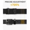 imageCHAOREN Nylon Ratchet Belts for Men  Casual Golf Web Belt Men  Automatic Adjustable Buckle Fit JeansGrey